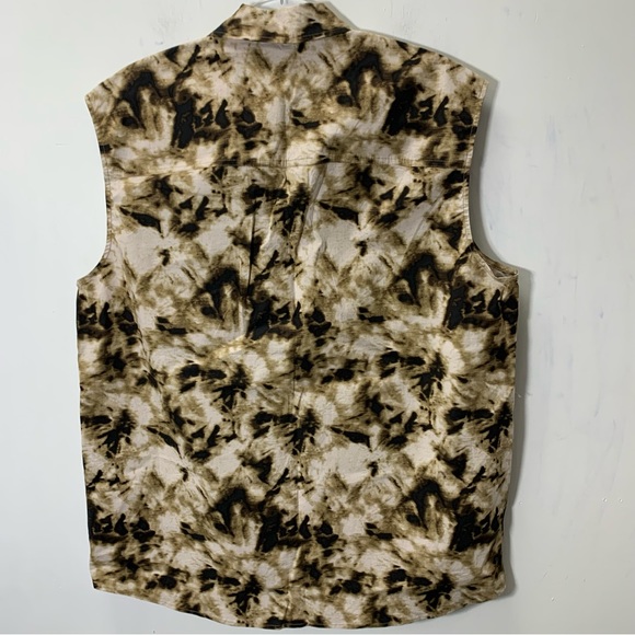Samsoe Samsoe tie dye sleeveless button down shirt new with tag size Small - Picture 5 of 9